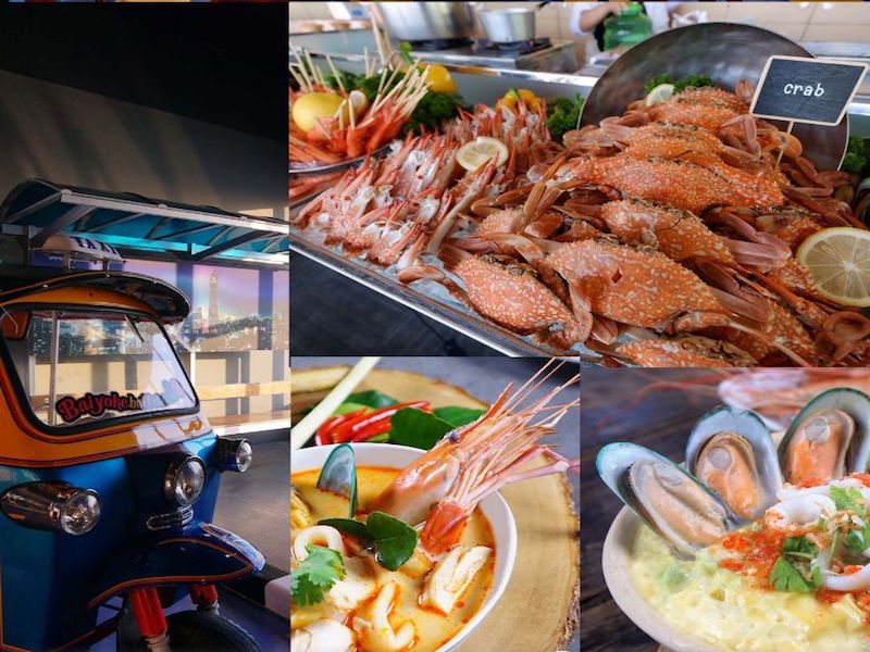 Seafood Buffet Dinner at Baiyoke Sky Tower from Bangkok