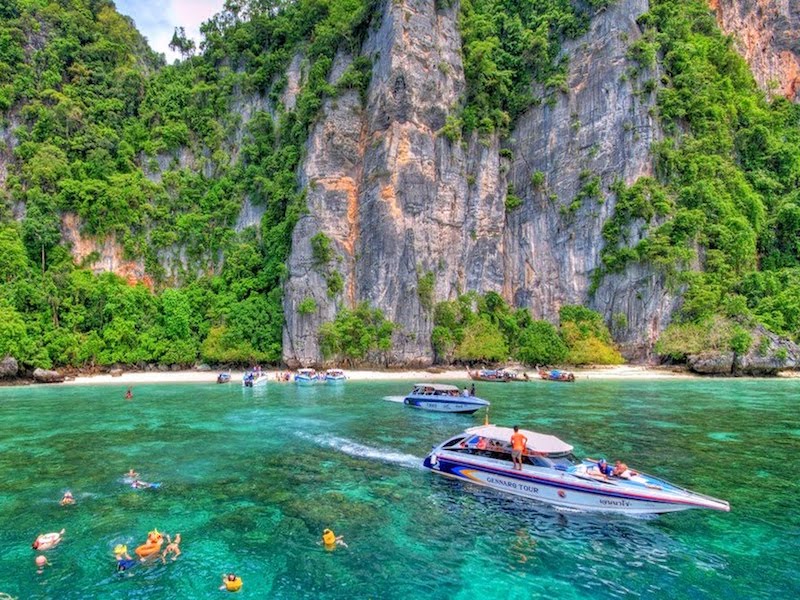 Day Tour Hong Island Sightseeing and Snorkeling by Speed Boat From Krabi - Joint Tour