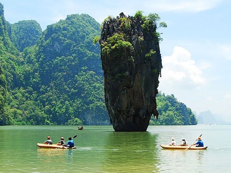 James Bond Island Sightseeing and Kayaking Tour by Longtail Boat from Krabi - Joint Tour